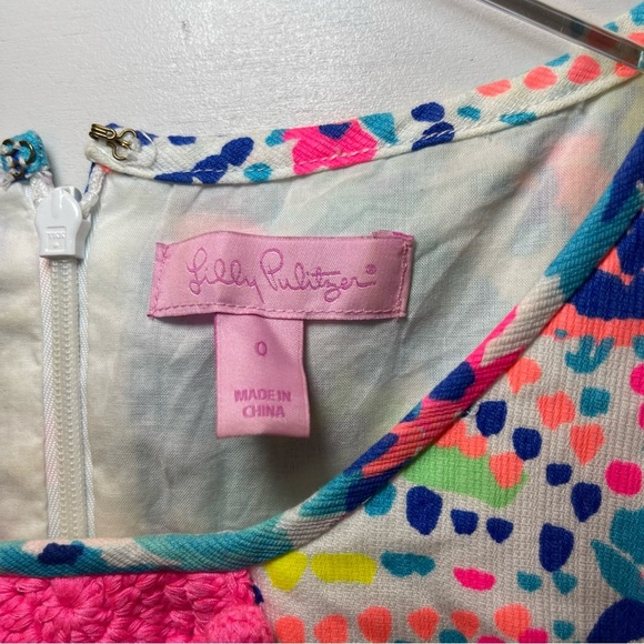 Lilly Pulitzer Adara Sleeveless “Dive In” Shift Dress Womens Size 0 - Picture 2 of 8